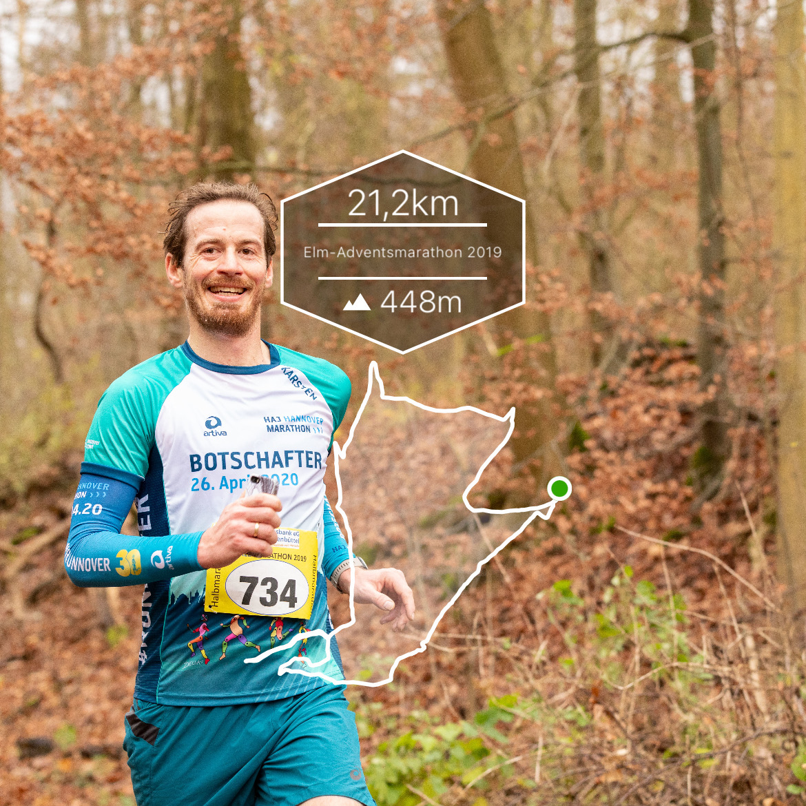 Die „Hölle“ ist ein 1.000 Meter langer Anstieg – 7. Elm-Advents-Halbmarathon