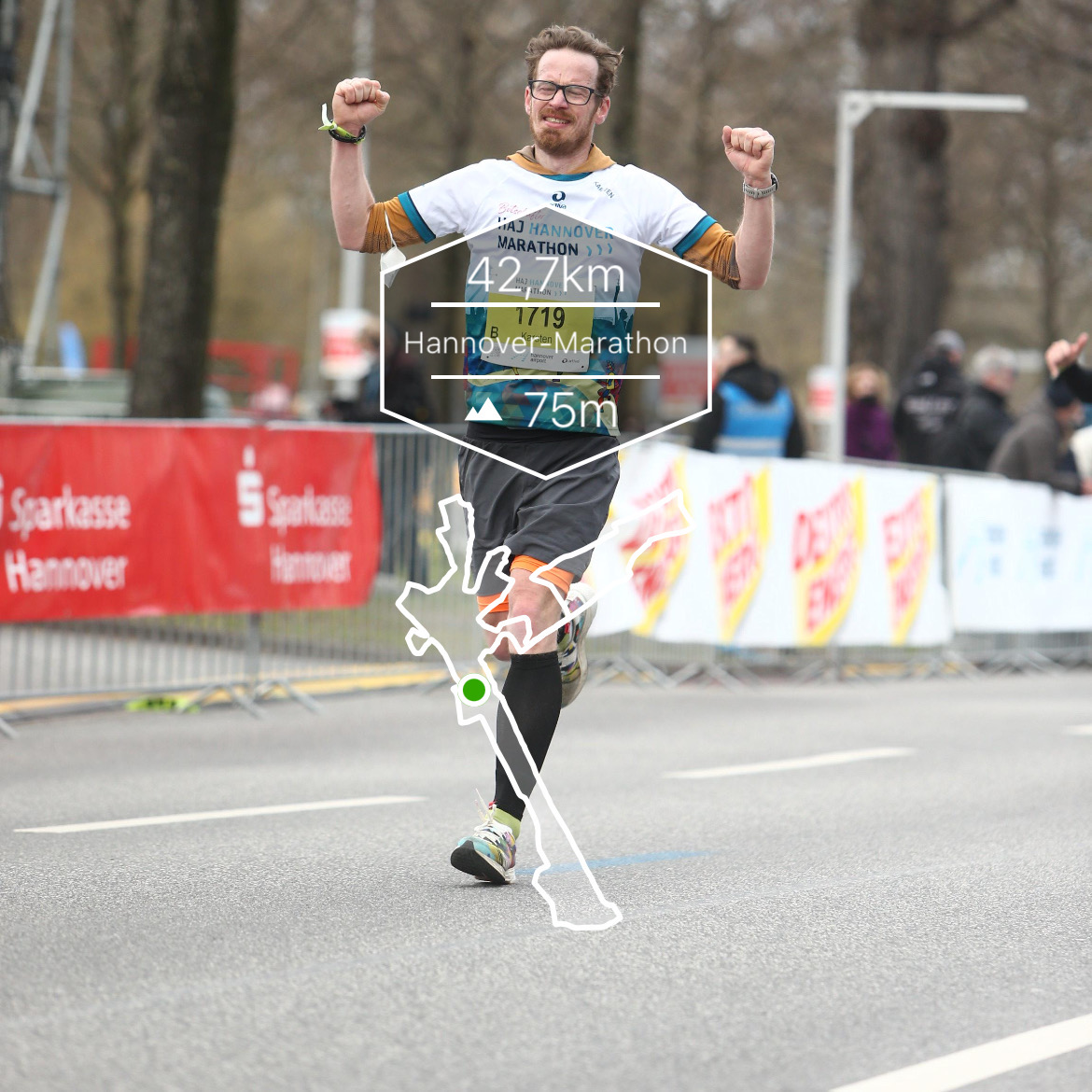 Auf dem Weg zum Ziel beim 30. Hannover-Marathon