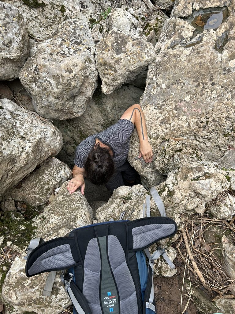 Eine der schwierigsten Stellen der Durchquerung