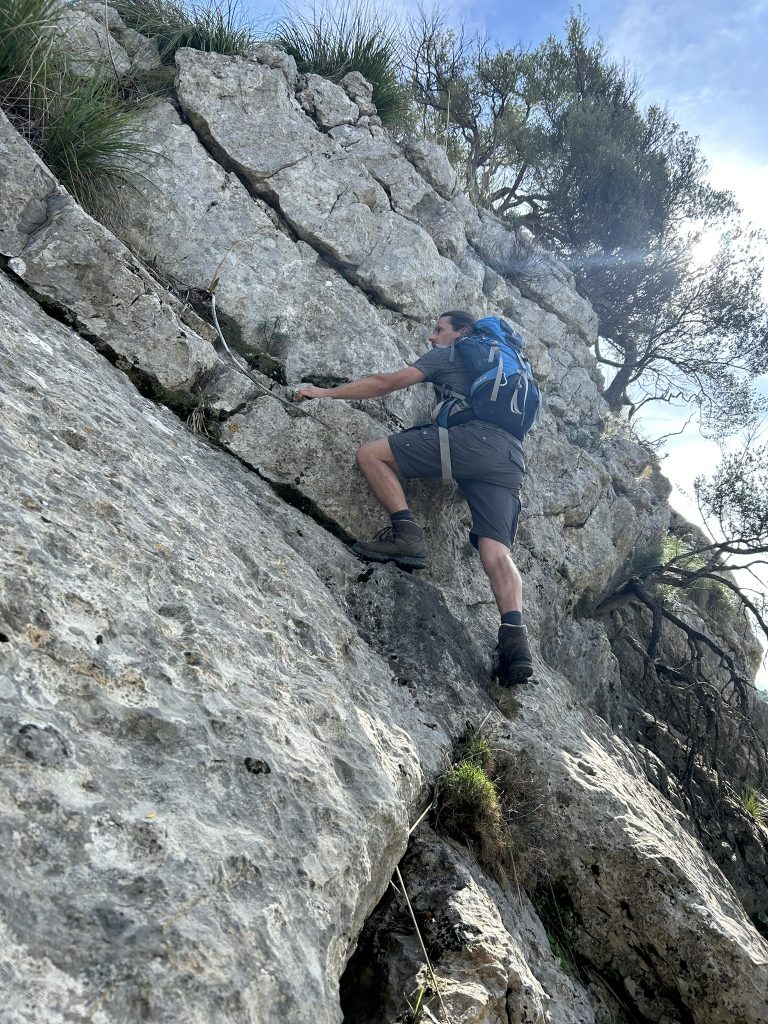 Ein bisschen Freeclimbing zum Schluss