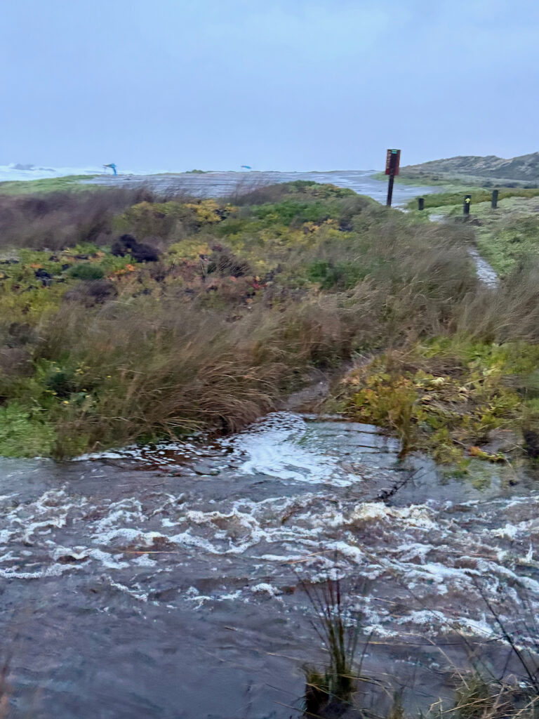 Dauerregen hat den Fishermen's Trail überspült